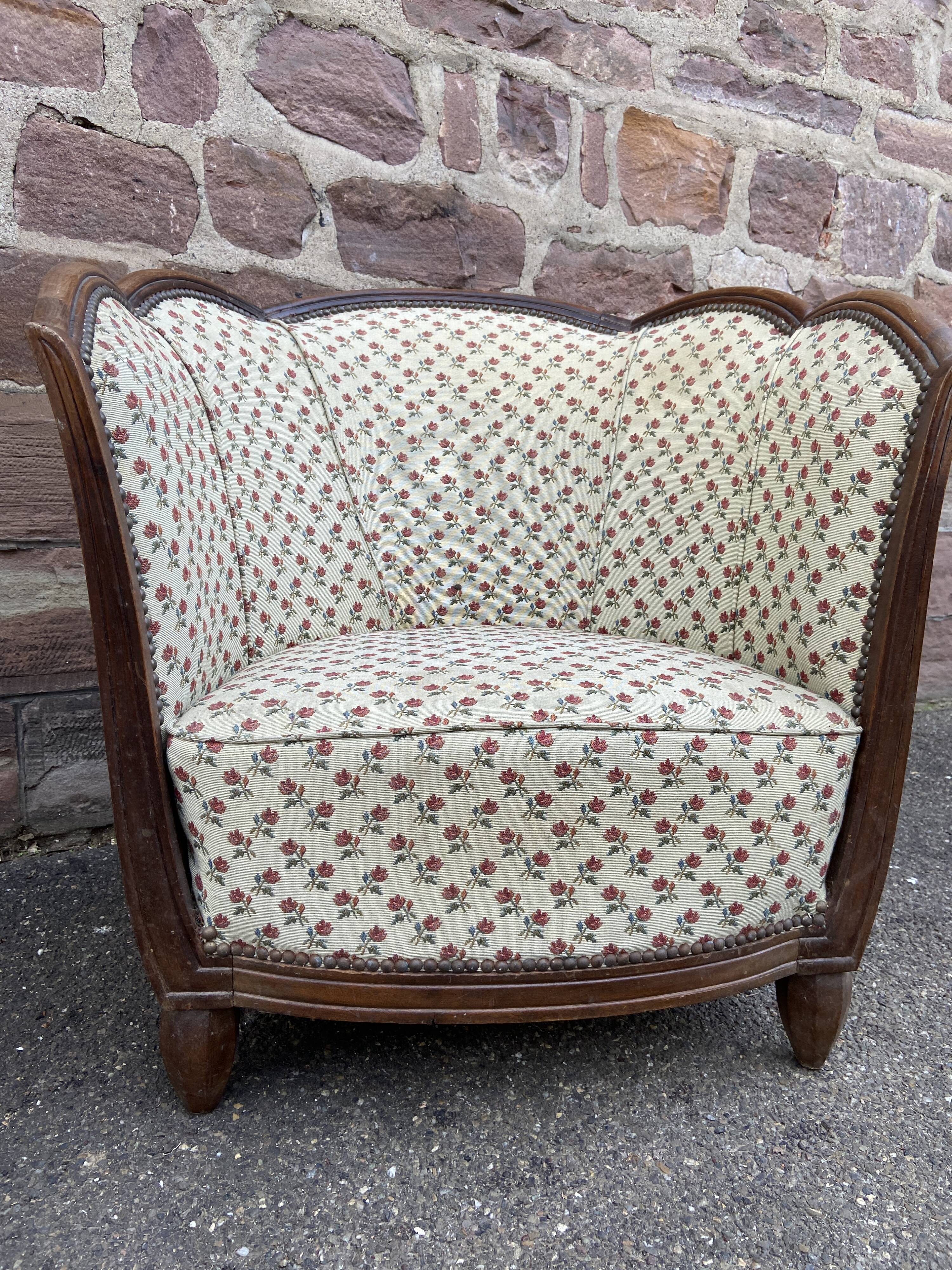 Vintage Art Deco armchair