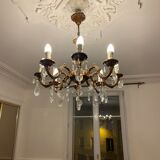 Antique crystal chandelier