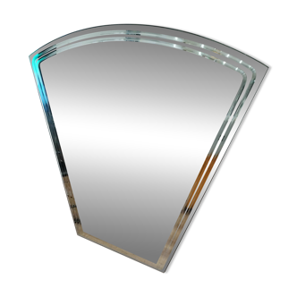 Beveled rearview mirror, 1980s