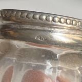 Set of hallmarked silver and fluted domed glass salt/pepper shakers
