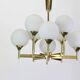 Grand magnificent Sputnik chandelier by Kaiser, Germany, 1970s.