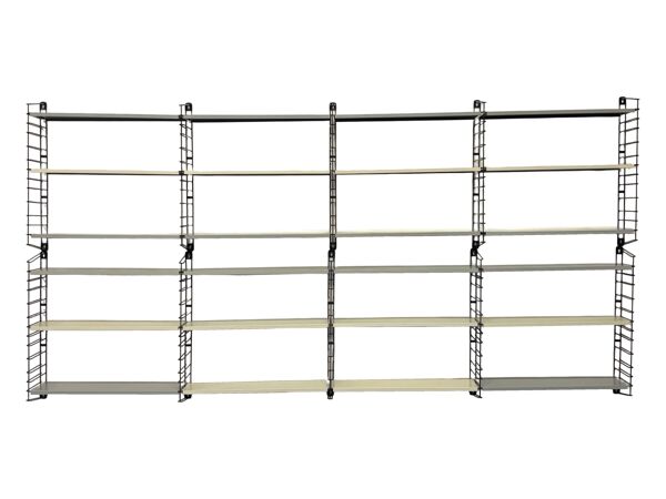Étagère murale vintage XXL Tomado Hollande Unité de rangement modulaire Design des années 1960
