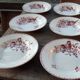 Set of 6 hollow plates Sarreguemines Favorite