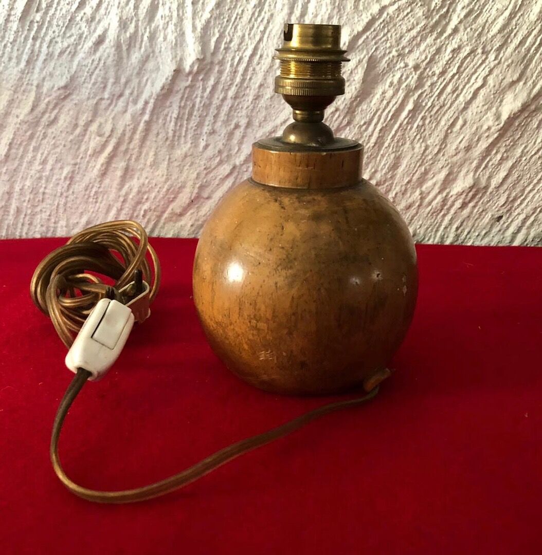 Wooden lamp foot