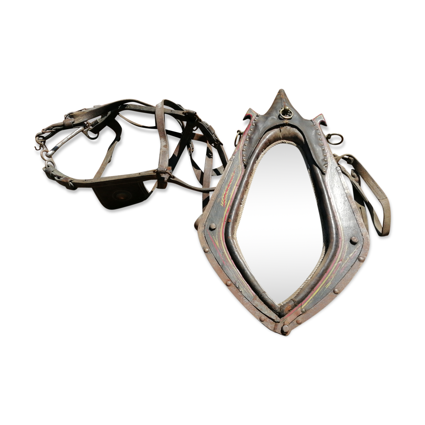 Mirror horse necklace 86x46cm