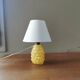 Vintage pineapple lamp in painted glass