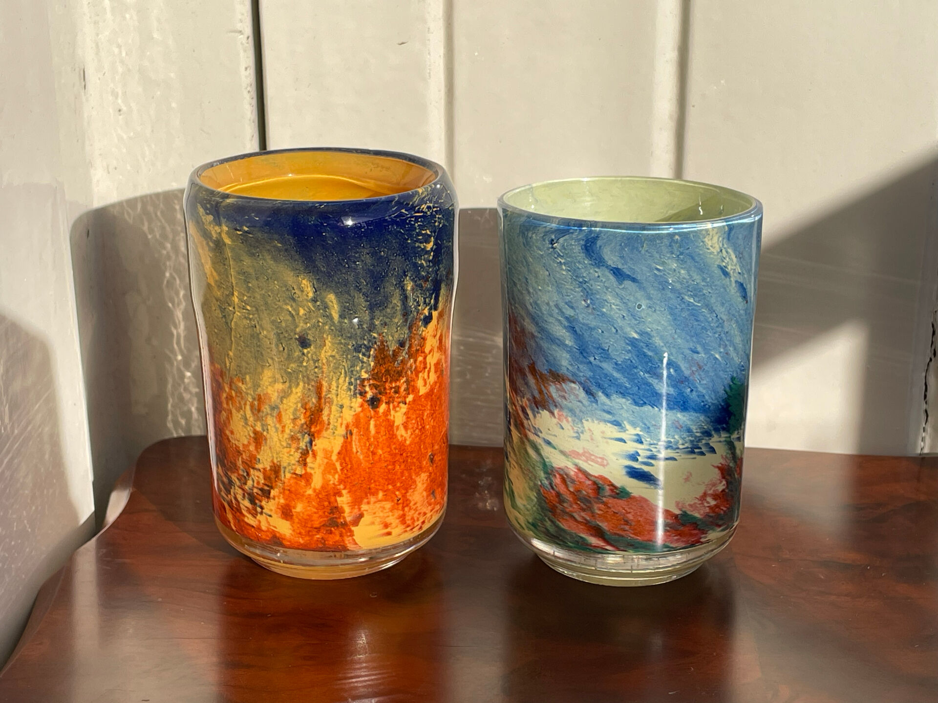 Da’ Rossi 2008 pair of artisanal handblown glass tumblers