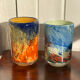 Da’ Rossi 2008 pair of artisanal handblown glass tumblers