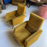 Pair of armchairs rené jeannot by ergy 50-60