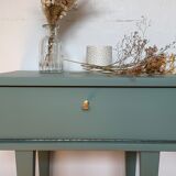 Paire de tables de chevet vert