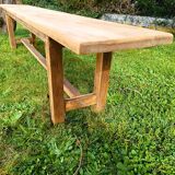 Antique bench in solid beech