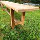 Antique bench in solid beech