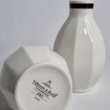 Set of 2 Villeroy & Boch porcelain bottles – GEO model, Luxembourg, 11