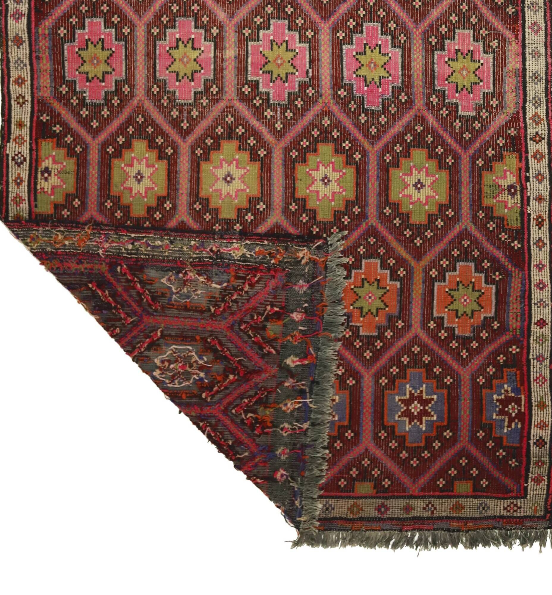Grand Kilim Turkish Anatolia 167x300 cm Geometric Vintage Handwoven