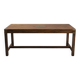 Large Antique Coffee Table – Country Style & Brass – 137cm