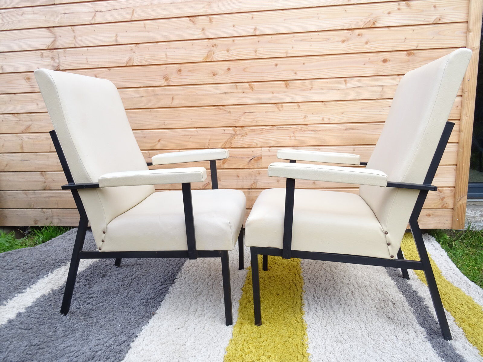 Pair of modernist armchairs