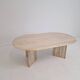 Travertine Coffee or Side Table, Italy 1980s