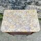 Louis XVI style bedside table in bronze, marble and ceramic
