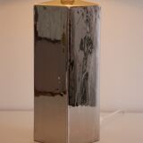 Italian design lamp in chrome ceramic