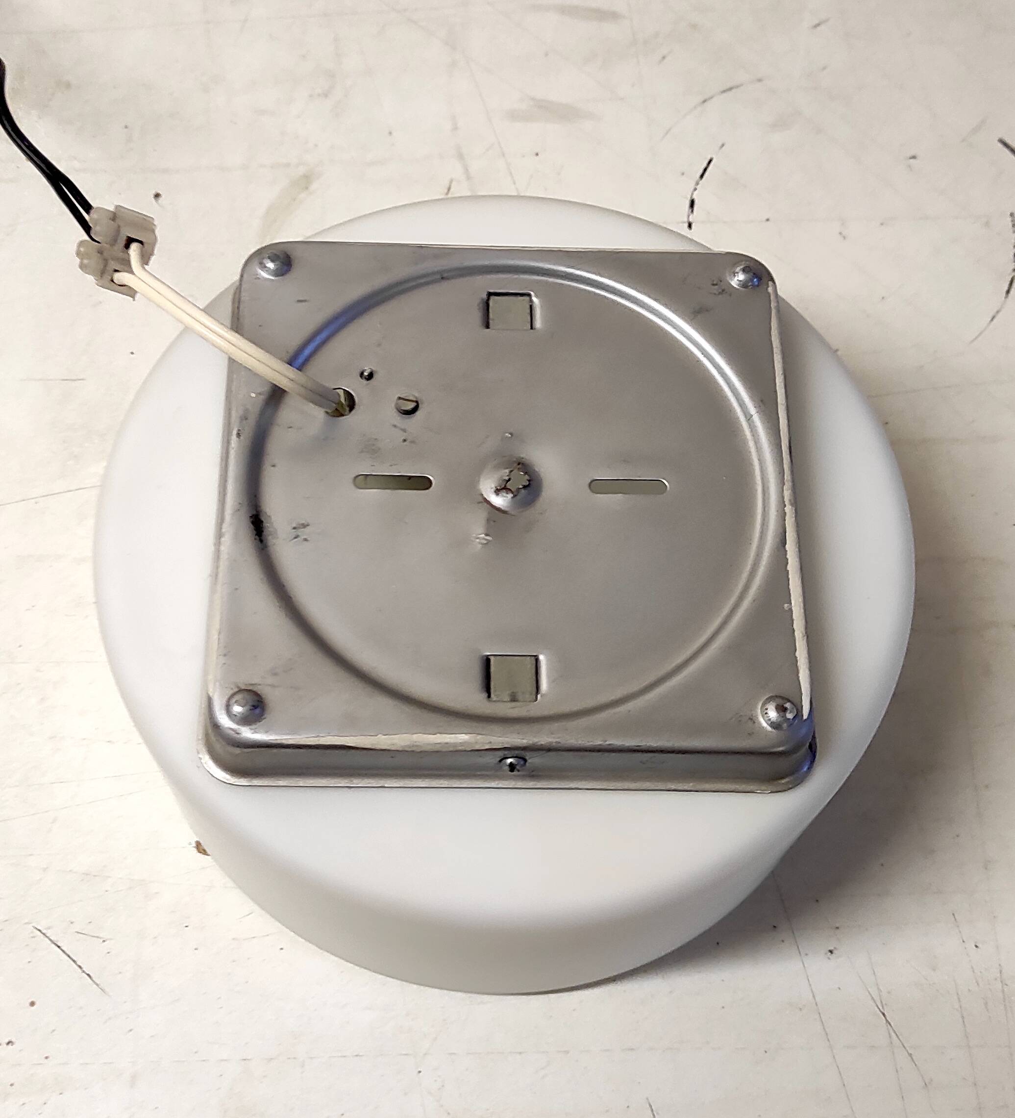 Ceiling light or wall lamp in Bauhaus style, cylindrical opaline globe - mid 20th century.