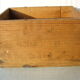 Old wooden crate Calvet (wines from bordeaux)