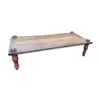 Table basse en teck et palissandre