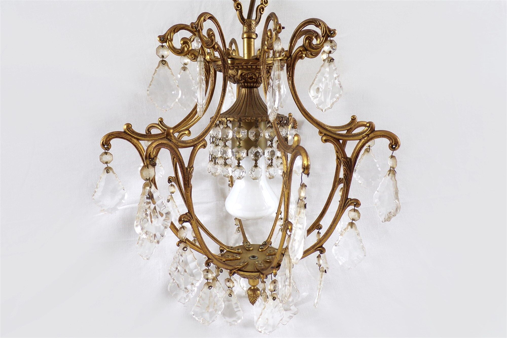 Vintage chandelier with stamp