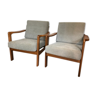 Walter Knoll Vintage Scandinavian Armchair Pair