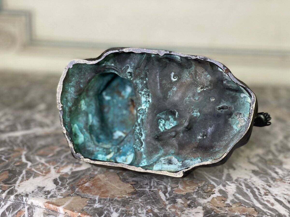 Hermès at rest, black patinated bronze after the antique.