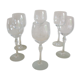 Set of six vintage stemmed glasses from the 60s-70s