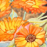 Early 20th Century Still Life Painting Black Frame