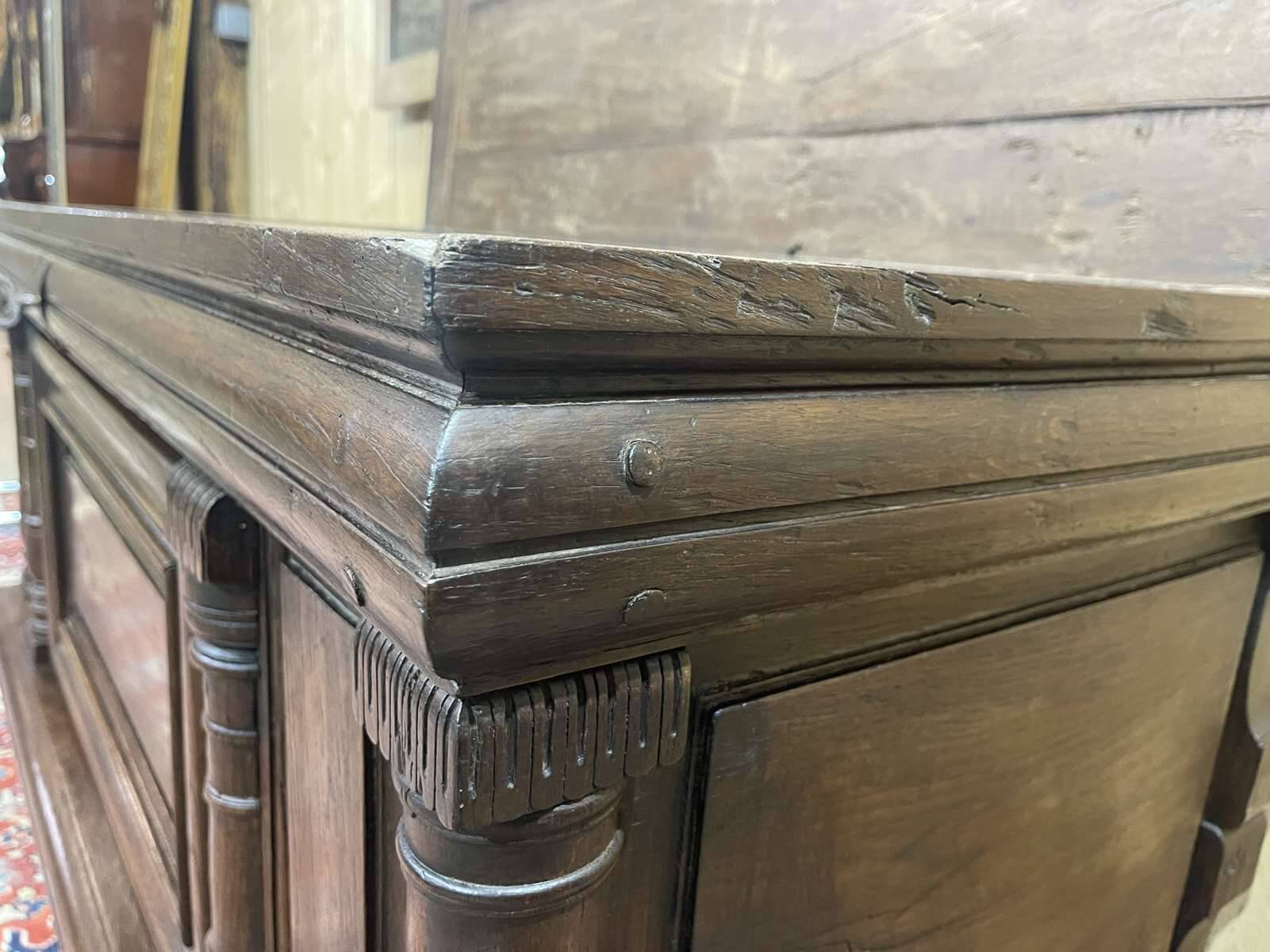 Large 18th century oak chest