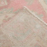 3x10 pale red antique vintage runner rug,90x299cm