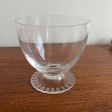 6 Daum Crystal Wine Glasses / Champagne Coupes Briancon Model