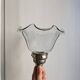 Retro glass and metal pendant light
