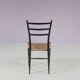 Set of 4 "Spinetto" dining chairs from Chiavari, Italy, 1950s