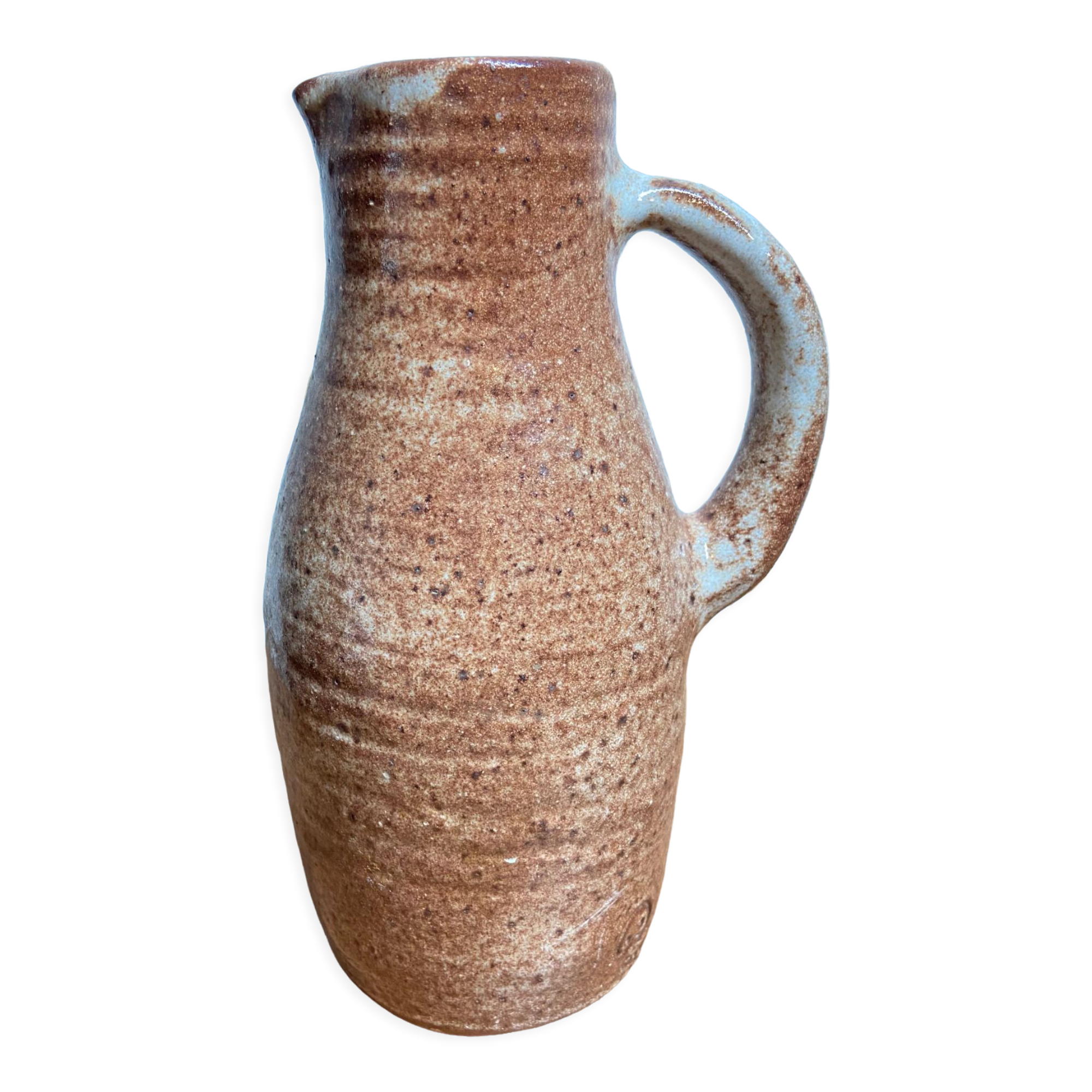 Pichet en grès signé Jeanne et Norbert Pierlot