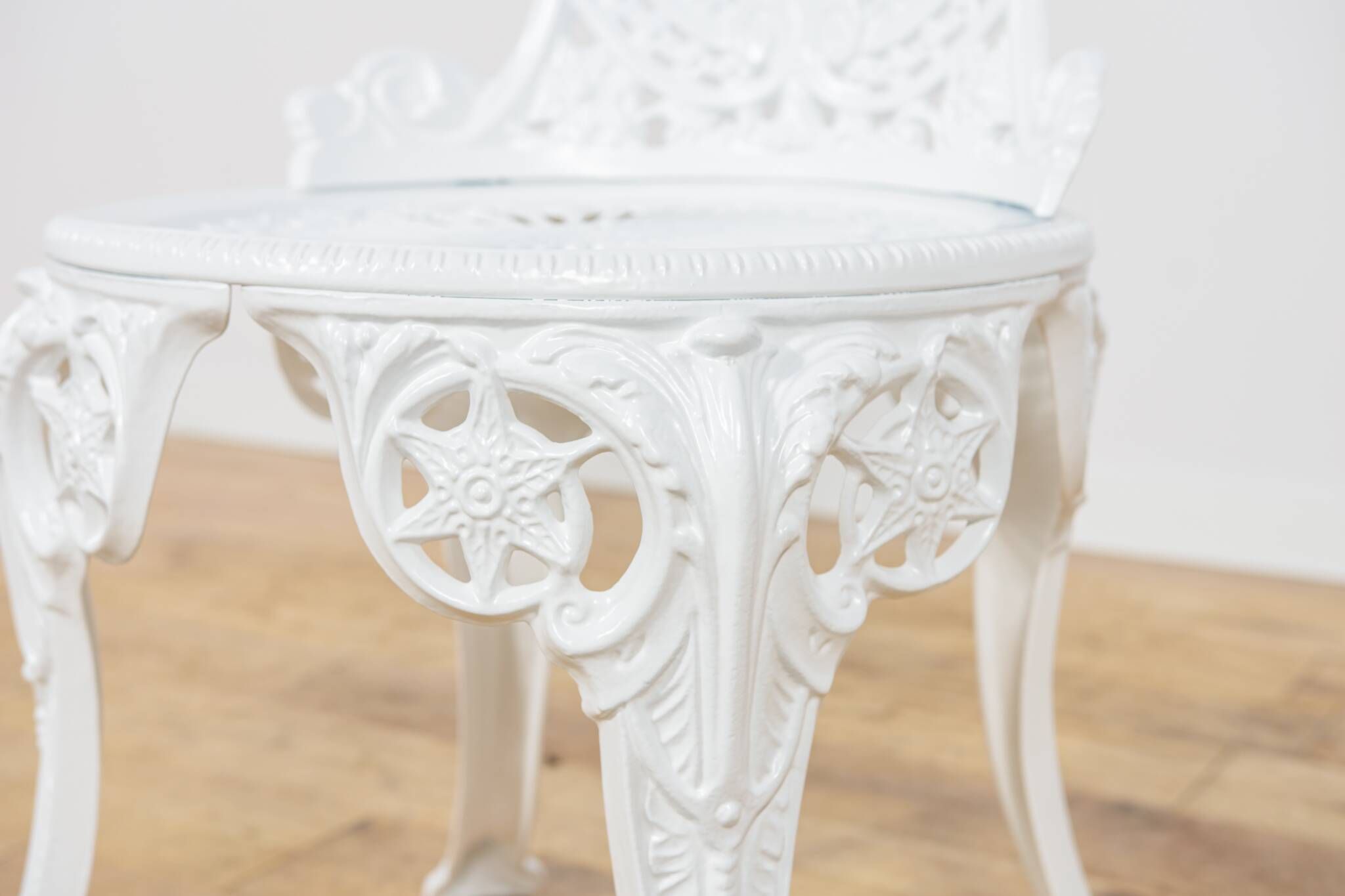 Victorian-Style Aluminium Garden Dining Set, United Kingdom, 1950s