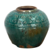 Vase chinois ancien en céramique vert émeraude (c.1820)
