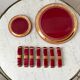 Art Deco set wine lees color 30s
