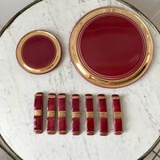 Art Deco set wine lees color 30s