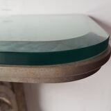 Wall Console Table With 18th Century Sandstone Pillars