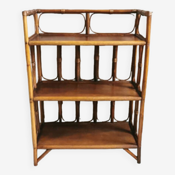 Vintage rattan shelf