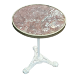 Ancienne table bistrot marbre ronde