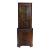 Armoire d'angle vintage en acajou, Danemark 1970