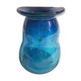 Glass blue vase