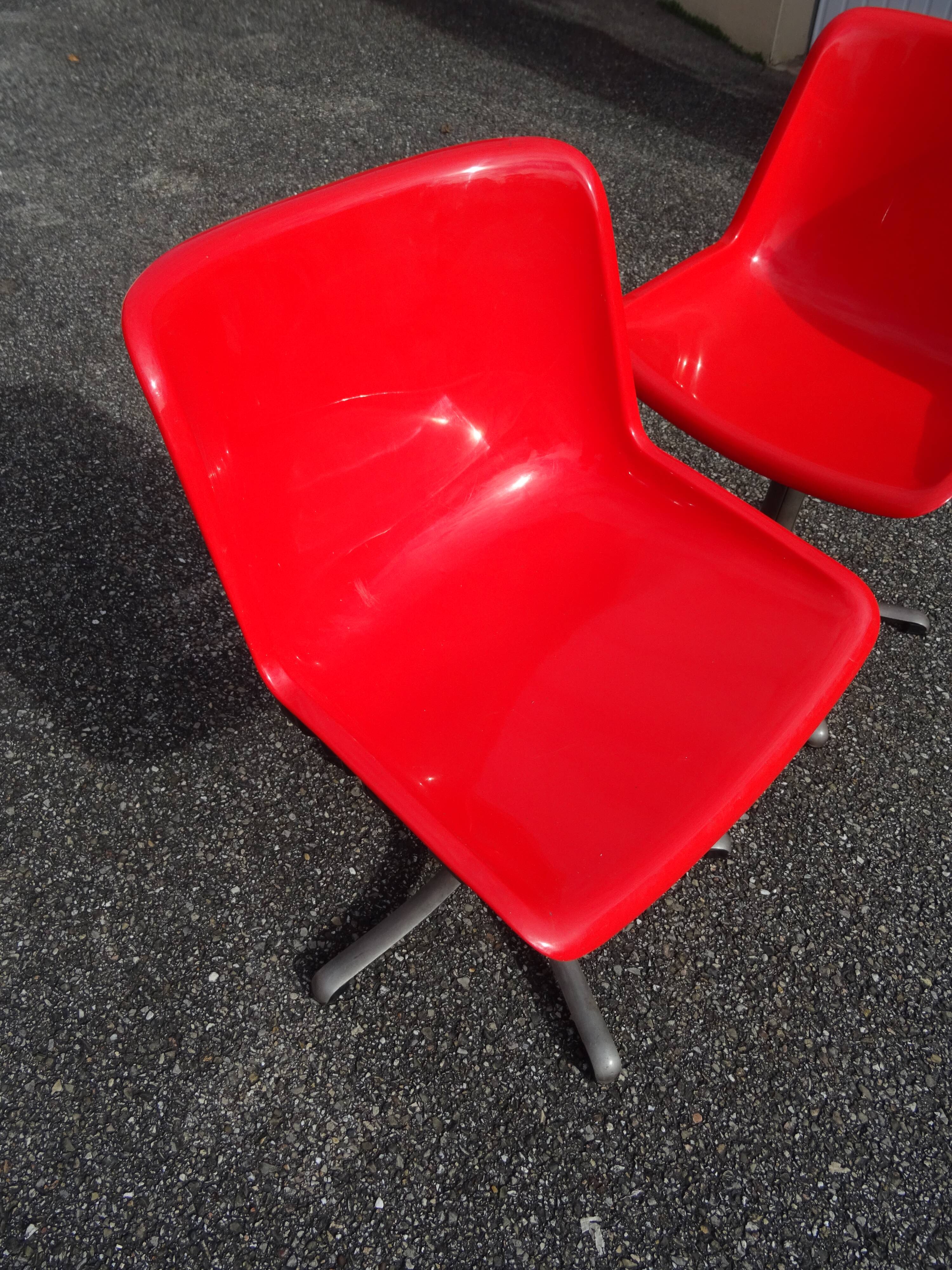 4 Modus chairs designed by Osvaldo Borsani for Tecno vintage