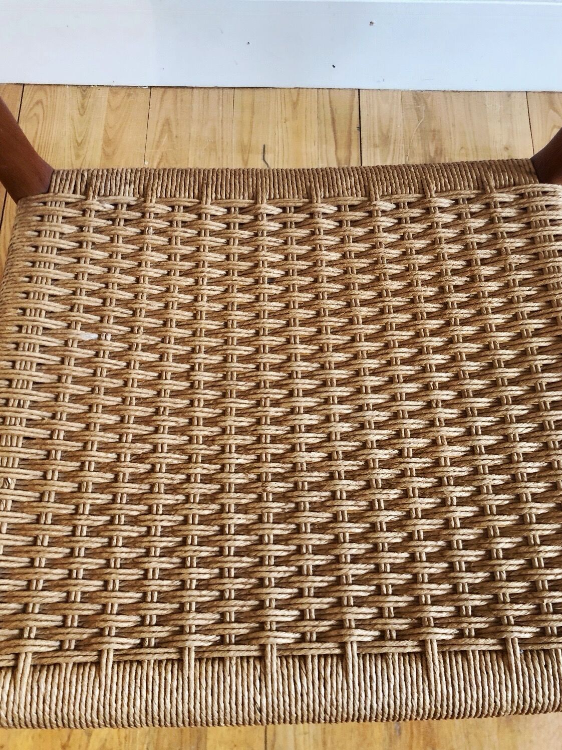 Model chair 75 in teak and rope by Niels Otto Moller