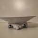 Limoges Lafarge porcelain compote bowl. Water lilies.