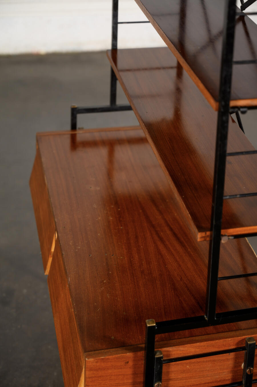 Italian library with drawers